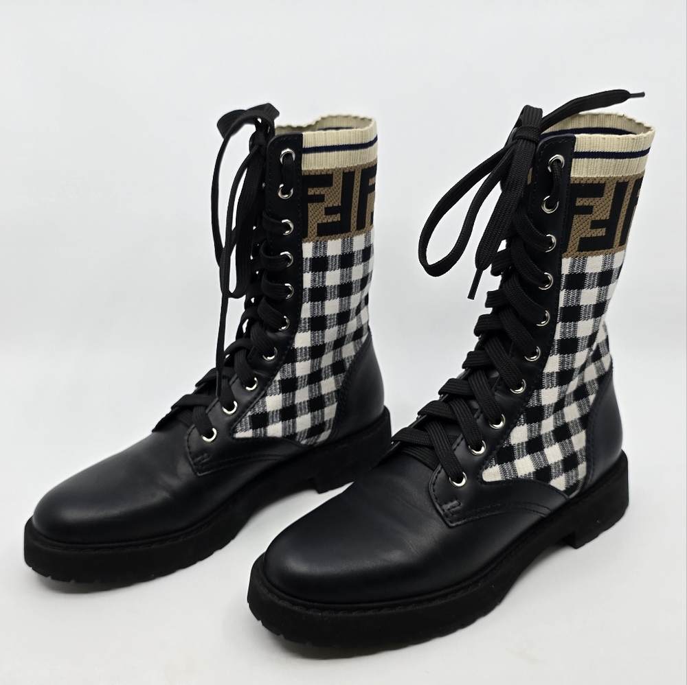 Fendi Rockoko Biker Boots